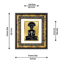 Load image into Gallery viewer, DIVINITI Parshvanatha Gold Plated Wall Photo Frame, Table Decor| DG Frame 113 Size 2 and 24K Gold Plated Foil (23.5 CM X 19.5 CM)

