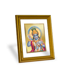 Load image into Gallery viewer, DIVINITI Vishnu Gold Plated Wall Photo Frame, Table Decor| DG Frame 056 Size 2.5 and 24K Gold Plated Foil (28 CM X 23 CM)
