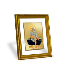 Load image into Gallery viewer, DIVINITI Sai Baba Gold Plated Wall Photo Frame, Table Decor| DG Frame 056 Size 3 and 24K Gold Plated Foil (28 CM X 23 CM)
