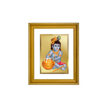 Load image into Gallery viewer, DIVINITI Bal Gopal Gold Plated Wall Photo Frame, Table Decor| DG Frame 056 Size 2.5 and 24K Gold Plated Foil (28 CM X 23 CM)
