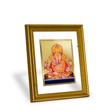 Load image into Gallery viewer, DIVINITI Dagadu Ganesha Gold Plated Wall Photo Frame, Table Decor| DG Frame 056 Size 2.5 and 24K Gold Plated Foil (28 CM X 23 CM)
