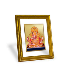 Load image into Gallery viewer, DIVINITI Dagadu Ganesha Gold Plated Wall Photo Frame, Table Decor| DG Frame 056 Size 2.5 and 24K Gold Plated Foil (28 CM X 23 CM)