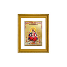 Load image into Gallery viewer, DIVINITI Santoshi Mata Gold Plated Wall Photo Frame, Table Decor| DG Frame 056 Size 2.5 and 24K Gold Plated Foil (28 CM X 23 CM)
