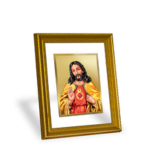 Load image into Gallery viewer, DIVINITI Jesus Gold Plated Wall Photo Frame, Table Decor| DG Frame 056 Size 2.5 and 24K Gold Plated Foil (28 CM X 23 CM)
