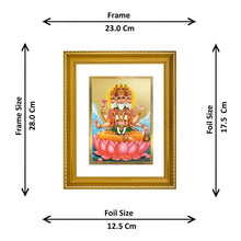 Load image into Gallery viewer, DIVINITI Brahma Gold Plated Wall Photo Frame, Table Decor| DG Frame 056 Size 2.5 and 24K Gold Plated Foil (28 CM X 23 CM)
