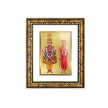 Load image into Gallery viewer, DIVINITI Swaminarayan Gold Plated Wall Photo Frame, Table Decor| DG Frame 113 Size 3 and 24K Gold Plated Foil (33.3 CM X 26 CM)
