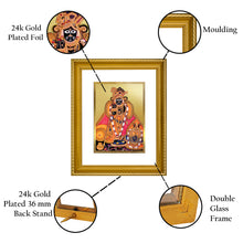 Load image into Gallery viewer, DIVINITI Bankey Bihari Gold Plated Wall Photo Frame, Table Decor| DG Frame 056 Size 2.5 and 24K Gold Plated Foil (28 CM X 23 CM)
