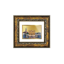Load image into Gallery viewer, DIVINITI Golden Temple Gold Plated Wall Photo Frame, Table Decor| DG Frame 113 Size 1 and 24K Gold Plated Foil (17.5 CM X 16.5 CM)
