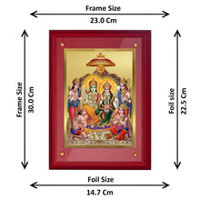 Load image into Gallery viewer, Diviniti 24K Gold Plated Ram Darbar Photo Frame For Home Decor, Table Decor, Wall Hanging Decor, Puja Room &amp; Gift (30 CM X 23 CM)
