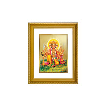 Load image into Gallery viewer, DIVINITI Panchmukhi Hanuman Gold Plated Wall Photo Frame, Table Decor| DG Frame 056 Size 2.5 and 24K Gold Plated Foil (28 CM X 23 CM)
