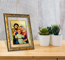 Load image into Gallery viewer, DIVINITI Holy Family Gold Plated Wall Photo Frame, Table Decor| DG Frame 113 Size 3 and 24K Gold Plated Foil (33.3 CM X 26 CM)
