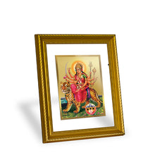 Load image into Gallery viewer, DIVINITI Durga Gold Plated Wall Photo Frame, Table Decor| DG Frame 056 Size 2.5 and 24K Gold Plated Foil (28 CM X 23 CM)
