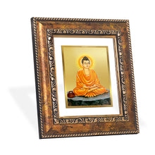 Load image into Gallery viewer, DIVINITI Buddha Gold Plated Wall Photo Frame, Table Decor| DG Frame 113 Size 1 and 24K Gold Plated Foil (17.5 CM X 16.5 CM)
