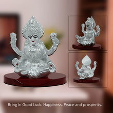 Load image into Gallery viewer, Diviniti 999 Silver Plated Lakshmi Mata Idol for Home Decor Showpiece (8X6.5CM)