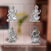 Load image into Gallery viewer, Diviniti 999 Silver Plated Lakshmi Mata Idol for Home Decor Showpiece (8X5.5CM)
