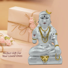Load image into Gallery viewer, Diviniti 999 Silver Plated Baba Gorakhnath Idol for Home Decor Showpiece (10X6CM)