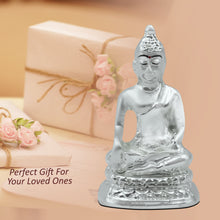 Load image into Gallery viewer, Diviniti 999 Silver Plated Buddha Idol for Home Decor Showpiece (5.5 X 3 CM)