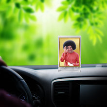 Load image into Gallery viewer, Diviniti 24K Gold Plated Sathya Sai Baba Frame For Car Dashboard, Home Decor, Gift (11 x 6.8 CM)

