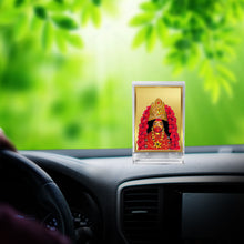 Load image into Gallery viewer, Diviniti 24K Gold Plated Tara Devi Frame For Car Dashboard, Home Decor Showpiece, Puja (11 x 6.8 CM)
