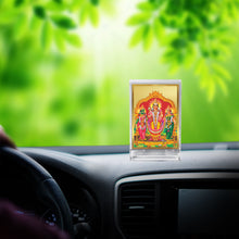 Load image into Gallery viewer, Diviniti 24K Gold Plated Murugan Valli Frame For Car Dashboard, Home Decor, Table, Worship (11 x 6.8 CM)

