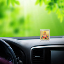 Load image into Gallery viewer, Diviniti 24K Gold Plated Ganesha Frame For Car Dashboard, Home Decor, Table Top, Puja, Festival Gift (5.8 x 4.8 CM)
