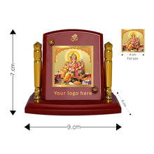 Load image into Gallery viewer, 24K Gold Plated Ganesha Customized Photo Frame For Corporate Gifting (7 x 9 CM)
