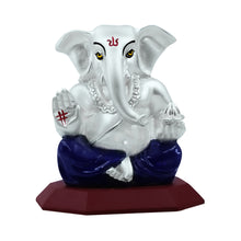 Load image into Gallery viewer, Diviniti 999 Silver Plated Lord Ganesha Idol for Home Decor Showpiece (10X7CM)
