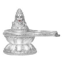 Load image into Gallery viewer, Diviniti 999 Silver Plated Shiva Lingam Idol for Home Decor Showpiece (12X15CM)
