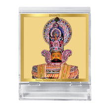 Load image into Gallery viewer, DIVINITI 24K Gold Plated Khatu Shyam Frame For Car Dashboard, Home Decoration, Gift (5.8 X 4.8 CM)
