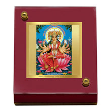 Load image into Gallery viewer, Diviniti 24K Gold Plated Gayatri Mata Frame For Car Dashboard, Home Decor, Table Top, Puja, Gift (5.5 x 6.5 CM)
