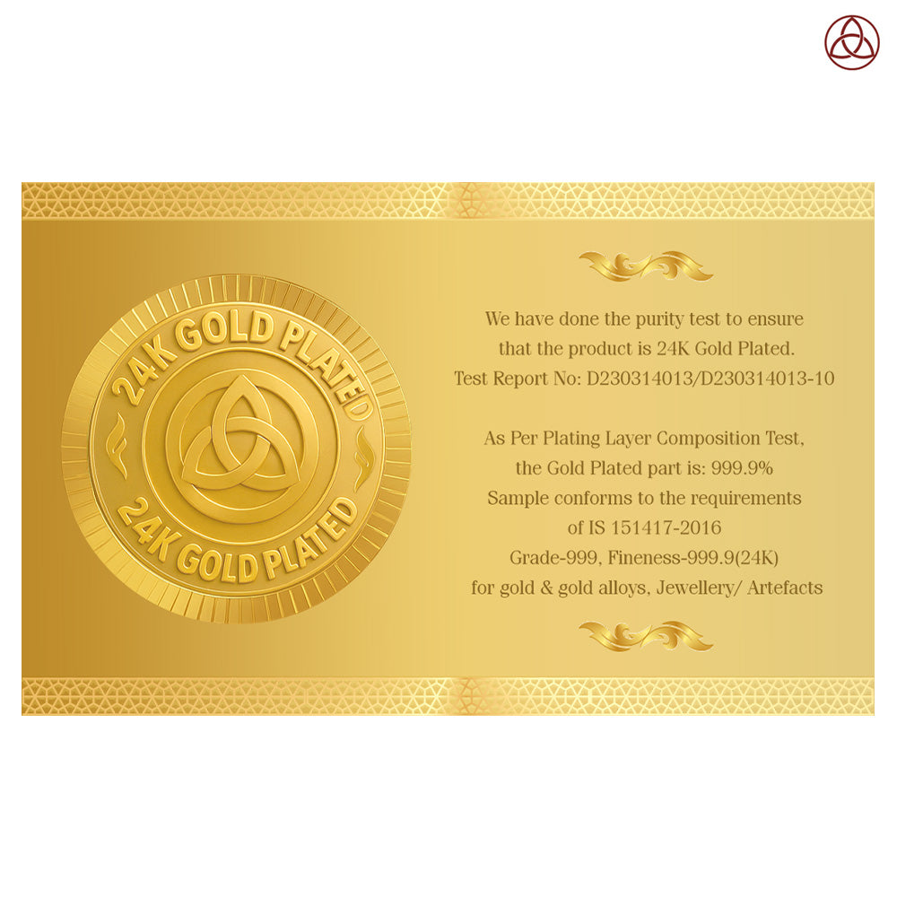 DIVINITI 24K Gold Plated Lord Krishna & Sacred Yantra Pendant – 22mm Double-Sided Spiritual Pendant