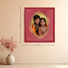 Load image into Gallery viewer, Diviniti Photo Frame With Customized Photo Printed on 24K Gold Plated Foil| Personalized Gift for Birthday, Marriage Anniversary &amp; Celebration With Loved Ones| MDF Frame Size 4