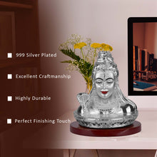 Load image into Gallery viewer, Diviniti 999 Silver Plated Shiva Idol for Home Decor Showpiece (7.5 X 5.5 CM)