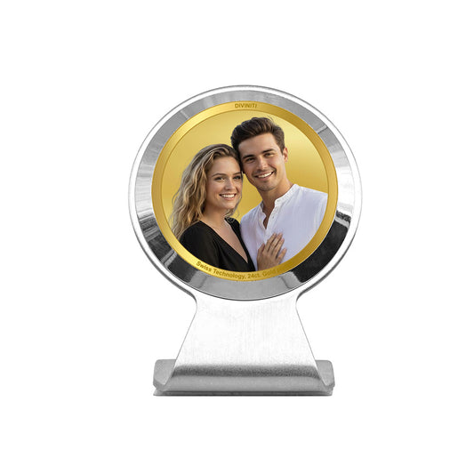 Diviniti MCF1CR Personalization Car Dashboard Frame in 24K Gold Plated Foil