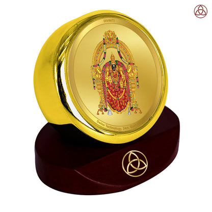 Padmavathi | Divine Goddess Padmavathi Car Dashboard & Tabletop Photo Frame in 24K Gold Plated Foil