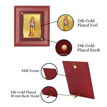 Load image into Gallery viewer, Diviniti 24K Gold Plated Lord Ram Photo Frame For Home Decor, Wall Hanging Decor, Table Decor, Puja Room, Festival Gift (20 CM X 25 CM)
