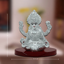 Load image into Gallery viewer, Diviniti 999 Silver Plated Lakshmi Mata Idol for Home Decor Showpiece, Puja Room (8X6.5CM)
