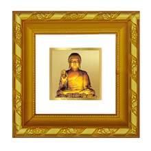 Load image into Gallery viewer, DIVINITI 24K Gold Plated Buddha Spiritual Photo Frame For Home Decor, Prayer, Gift (10.8 CM X 10.8 CM)
