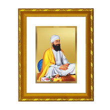 Load image into Gallery viewer, DIVINITI 24K Gold Plated Guru Tegh Bahadur Ji Photo Frame For Home Decor, Festive Gift (21.5 X 17.5 CM)
