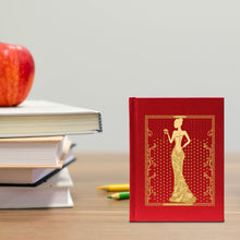 Load image into Gallery viewer, DIVINITI 24K Gold Plated Lady Notebook | Religious Diary Hardcover 17 x 13.5 cm | Journal Diary for Work, Travel, College |A Journal to Inspire and Empower Your Life| 100 Pages Red Color