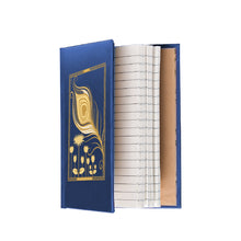 Load image into Gallery viewer, DIVINITI 24K Gold Plated Feather Notebook | Religious Diary Hardcover 17 x 13.5 cm | Journal Diary for Work, Travel, College |A Journal to Inspire and Empower Your Life| 100 Pages Blue Color