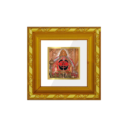 DIVINITI 24K Gold Plated Salasar Balaji Wall Photo Frame Idol for Table Top, Home Decor, Workshop, Puja Room, Premium Gifts | DG103S1A (10x10 CM)
