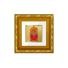 Load image into Gallery viewer, DIVINITI 24K Gold Plated Maa Sharda Photo Frame For Home Decor, Living Room, Festive Gift (10.8 X 10.8 CM)
