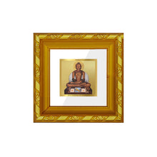 Load image into Gallery viewer, DIVINITI 24K Gold Plated Mahavira Photo Frame For Home Decor Showpiece, Prayer, Gift (10.8 X 10.8 CM)
