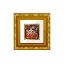 Load image into Gallery viewer, DIVINITI 24K Gold Plated Mata Ka Darbar Photo Frame For Home Decor, Navratri Puja (10.8 X 10.8 CM)
