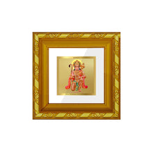Load image into Gallery viewer, DIVINITI 24K Gold Plated Lord Hanuman Photo Frame For Home Decor, Puja, Festival Gift (10.8 X 10.8 CM)
