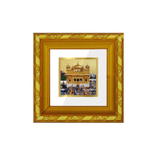 Load image into Gallery viewer, DIVINITI 24K Gold Plated Golden Temple Photo Frame For Home Decor Showpiece, Festive Gift (10.8 X 10.8 CM)
