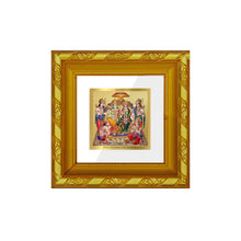 Load image into Gallery viewer, DIVINITI 24K Gold Plated Ram Darbar Photo Frame For Home Decor Showpiece, Festival, Puja (10.8 X 10.8 CM)