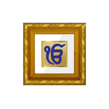 Load image into Gallery viewer, DIVINITI 24K Gold Plated Ik Onkar Photo Frame For Living Room, TableTop, Prayer, Gift (10.8 X 10.8 CM)
