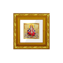 Load image into Gallery viewer, DIVINITI 24K Gold Plated Santoshi Mata Photo Frame For Home Decor, Puja, Gift (10.8 X 10.8 CM)
